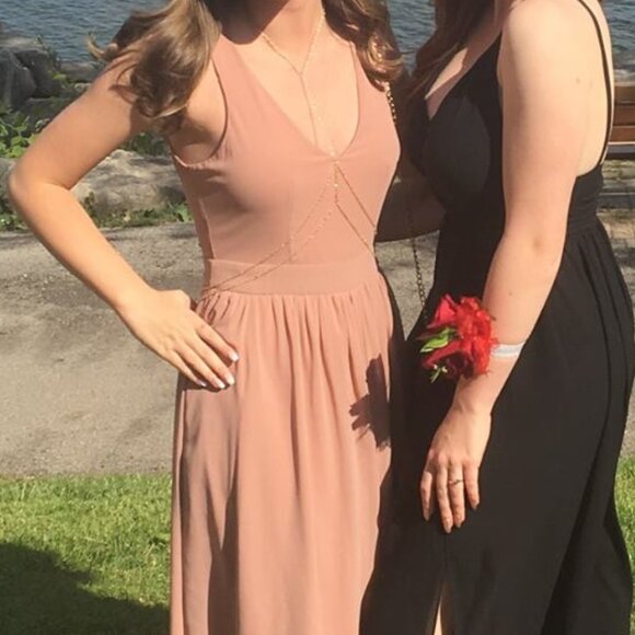 Windsor Store Evening Dress – Blush or Taupe, Size Small (US 3-5, UK 8, EU 36) - Picture 3 of 6